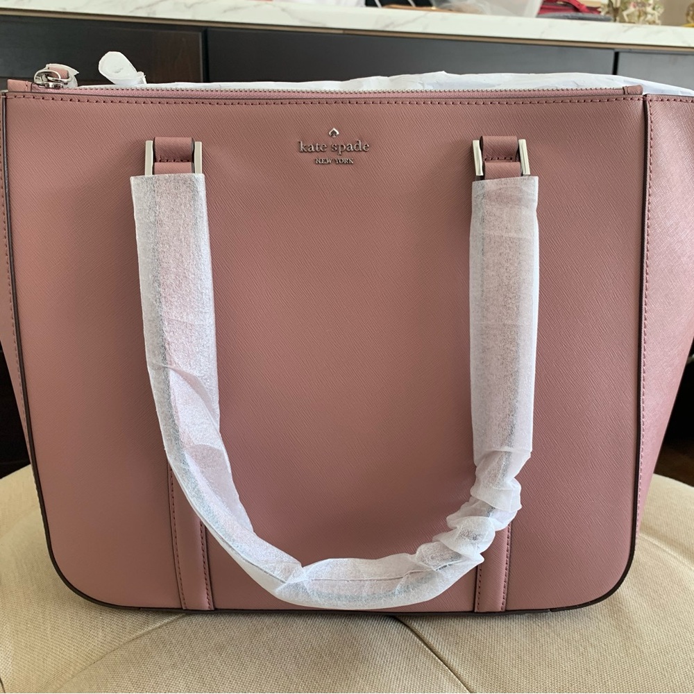 Kate Spade Newbury Lane large leather tote